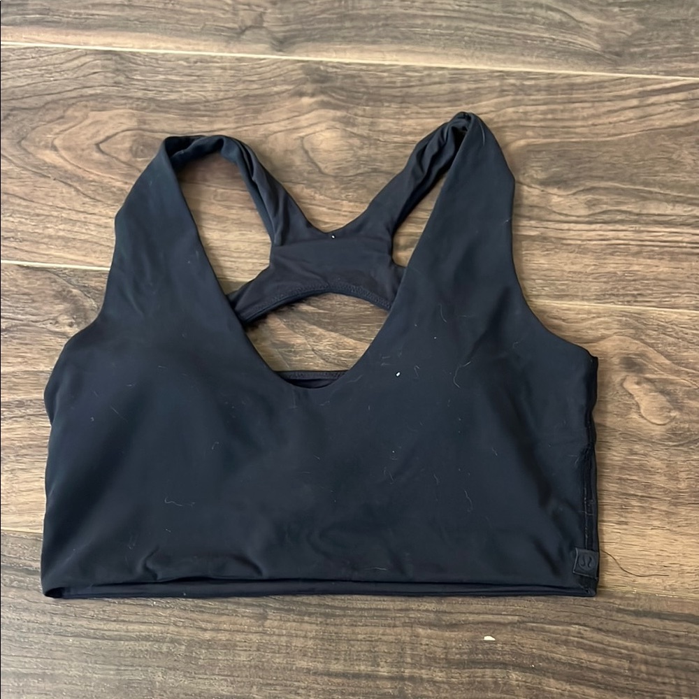 Lululemon Black Sports Bra with Racerback Design